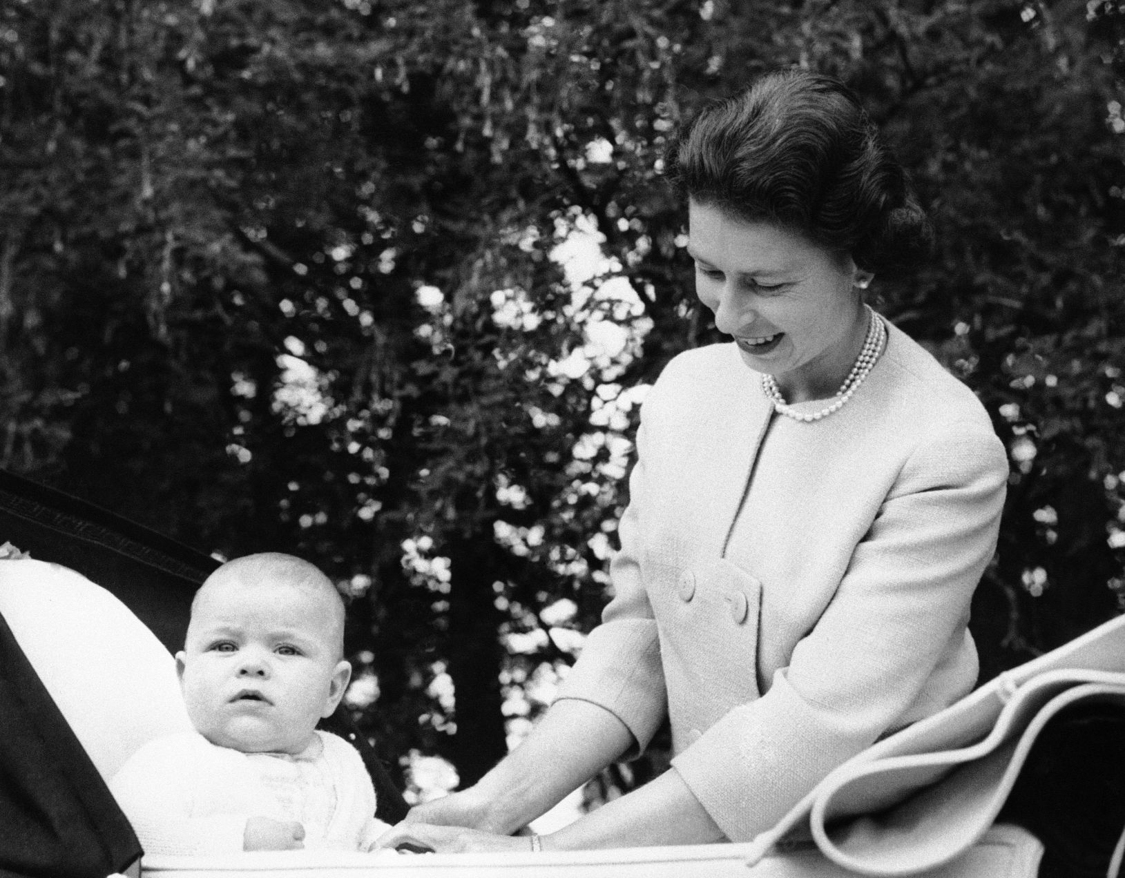 1960: Queen Elizabeth II, Prince Andrew